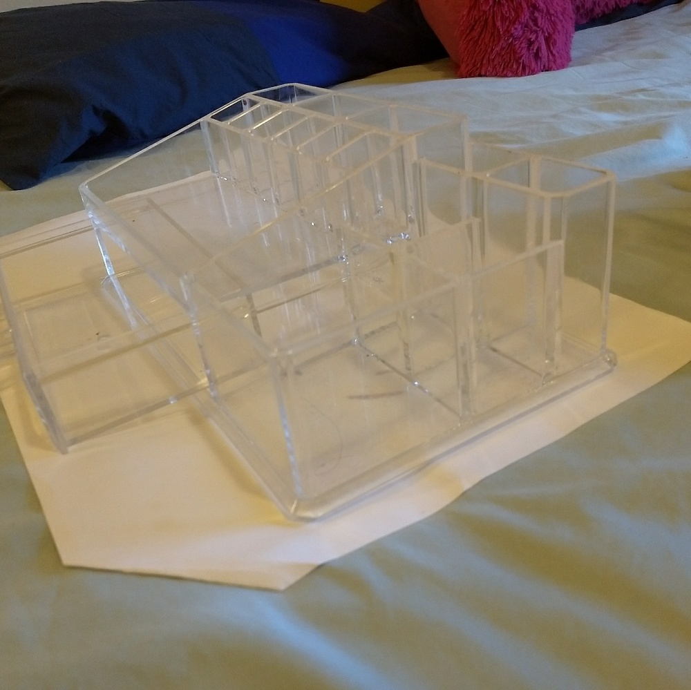 Nail hair and makeup container
